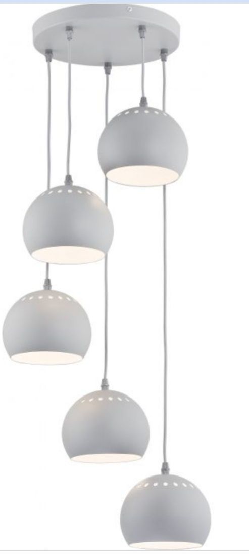 Lampa wisząca Yoda 1828 zwis gray 5xE27 szary tk lighting