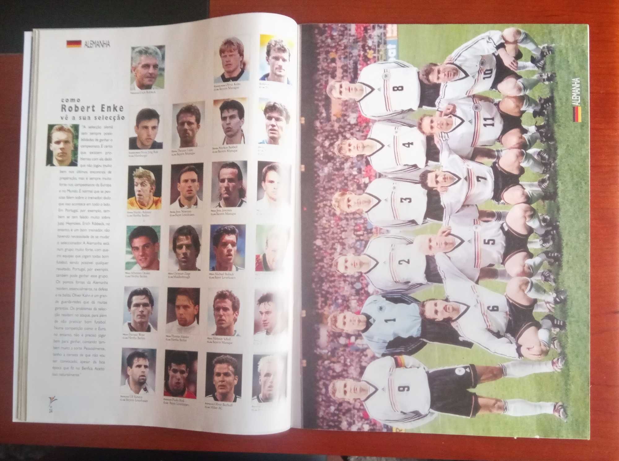 Revista do jornal o jogo de apresentação do europeu de futebol 2000
