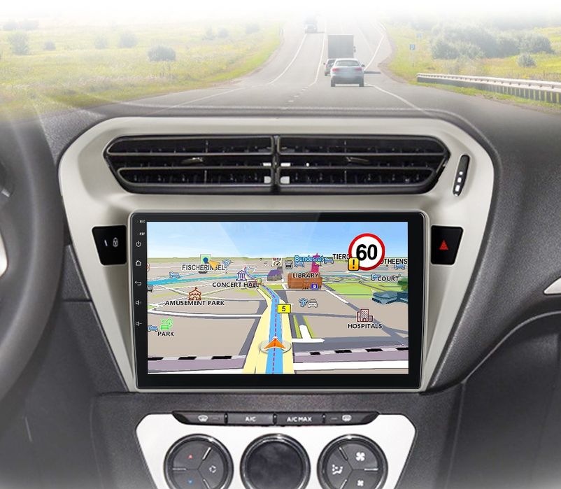 Rádio Peugeot 301 Citroën C-Elysée 2013-18 Carplay Android Auto 2/32GB