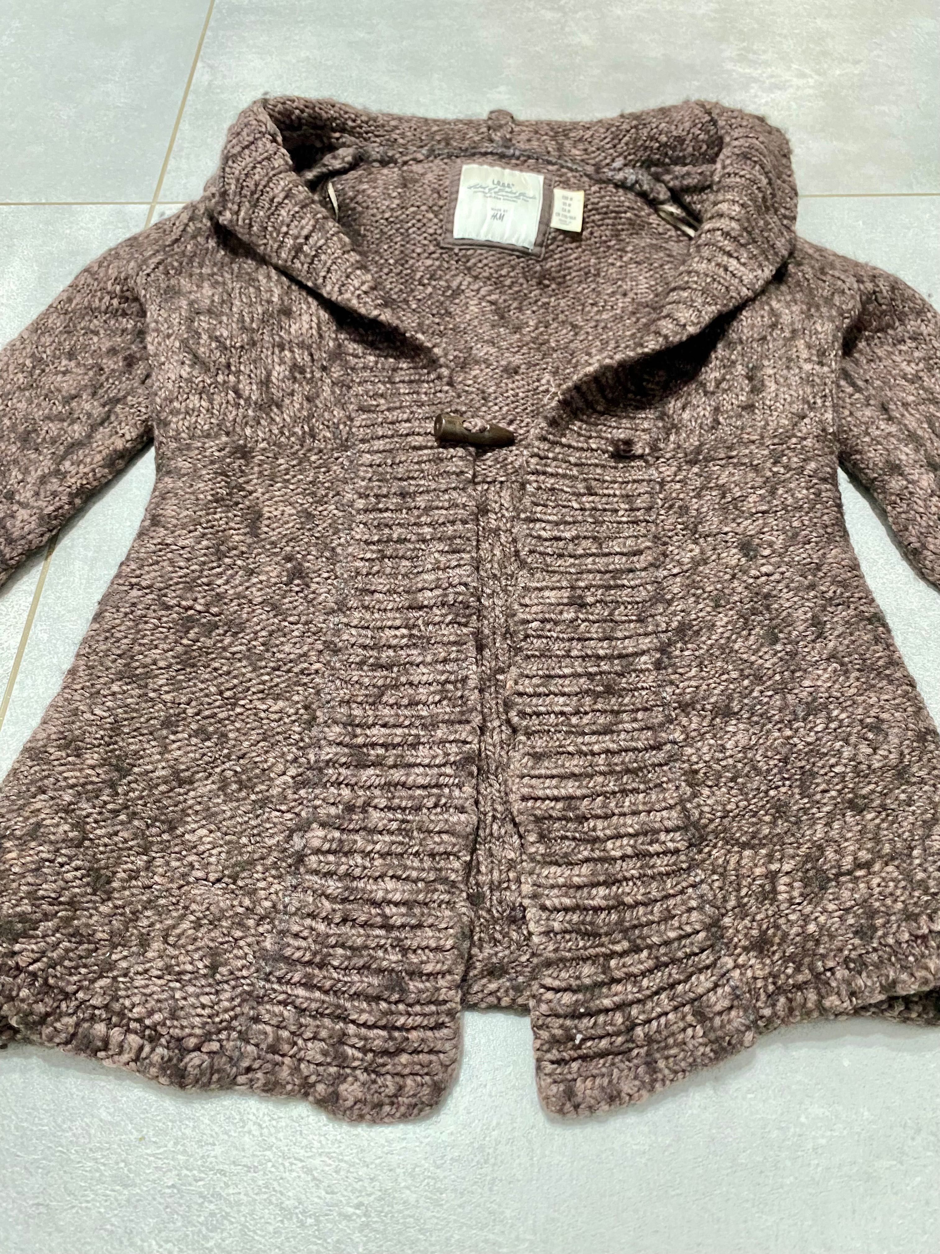 Bardzo gruby wełniany sweter H&M M 38