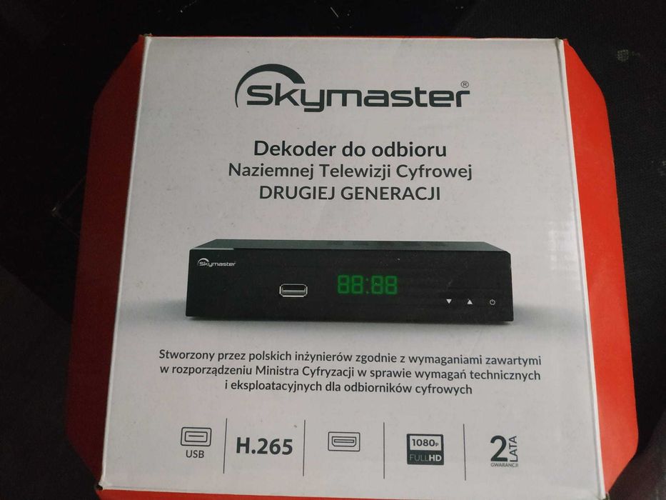 Dekoder Skymaster STB M265 DVB-T2/HEVC/H.265
