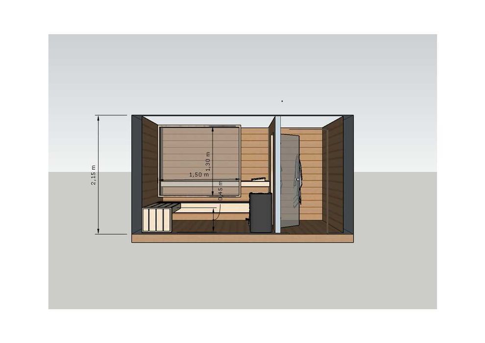 Sauna zewnętrzna z piecem elektrycznym 9kW i sterownikiem