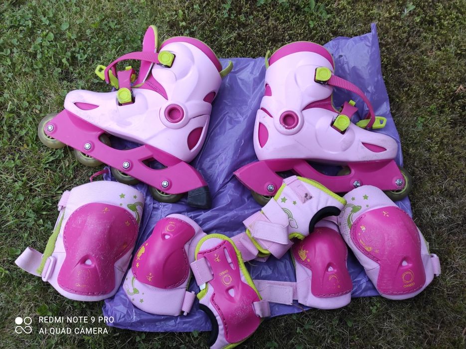 Rólki dla dziewczynki z ochraniaczami