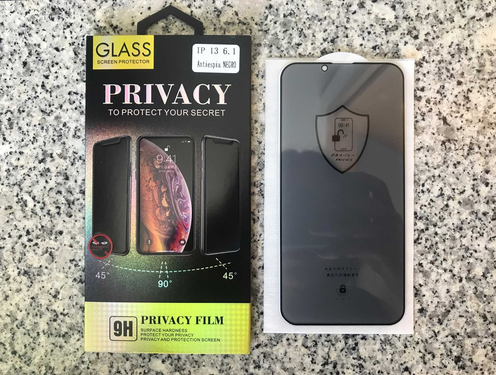 Película de vidro Privacidade iPhone 8P/X/XS/XR/11/11 Pro/12/13/14/15