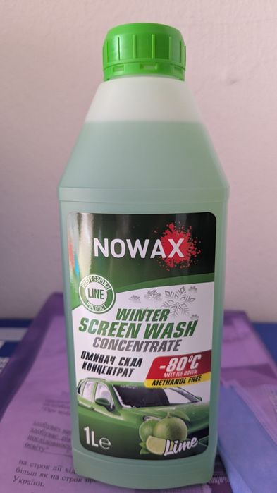 Омивач зимовий E-TEC 4л,Novax-1л, Окко,Wog,клін мастер