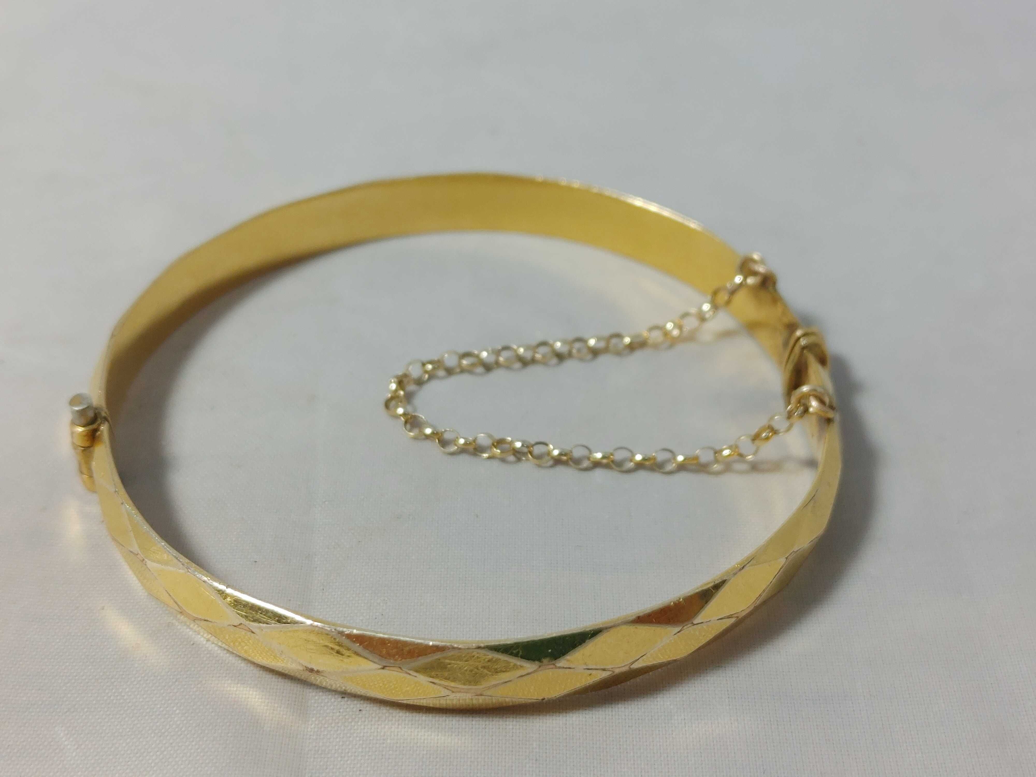Elegancka złota bransoletka 9K 20cm