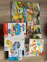 Gry edukacyjne, puzzle, domino