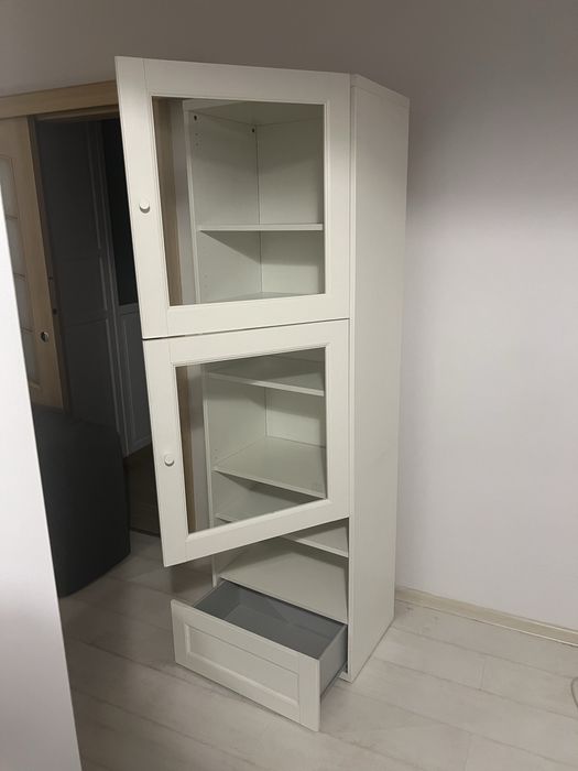 Witryna IKEA BESTA biała szafa półka