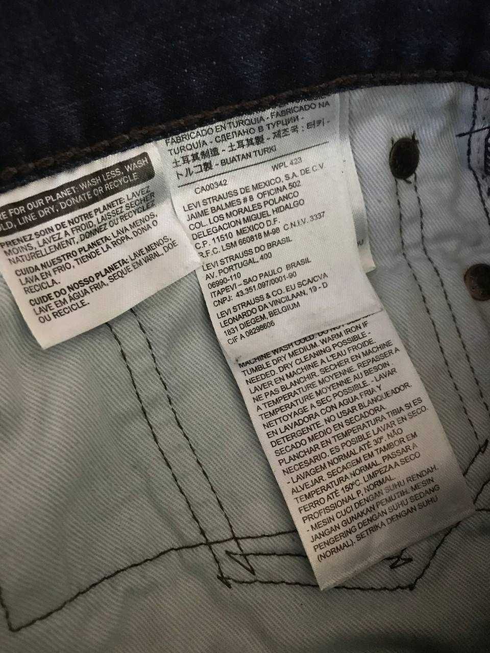 Мужские джинсы штаны Levi's 504 Size 32/32 оригинал