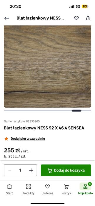 Sprzedam nowy blat bez opakowania!