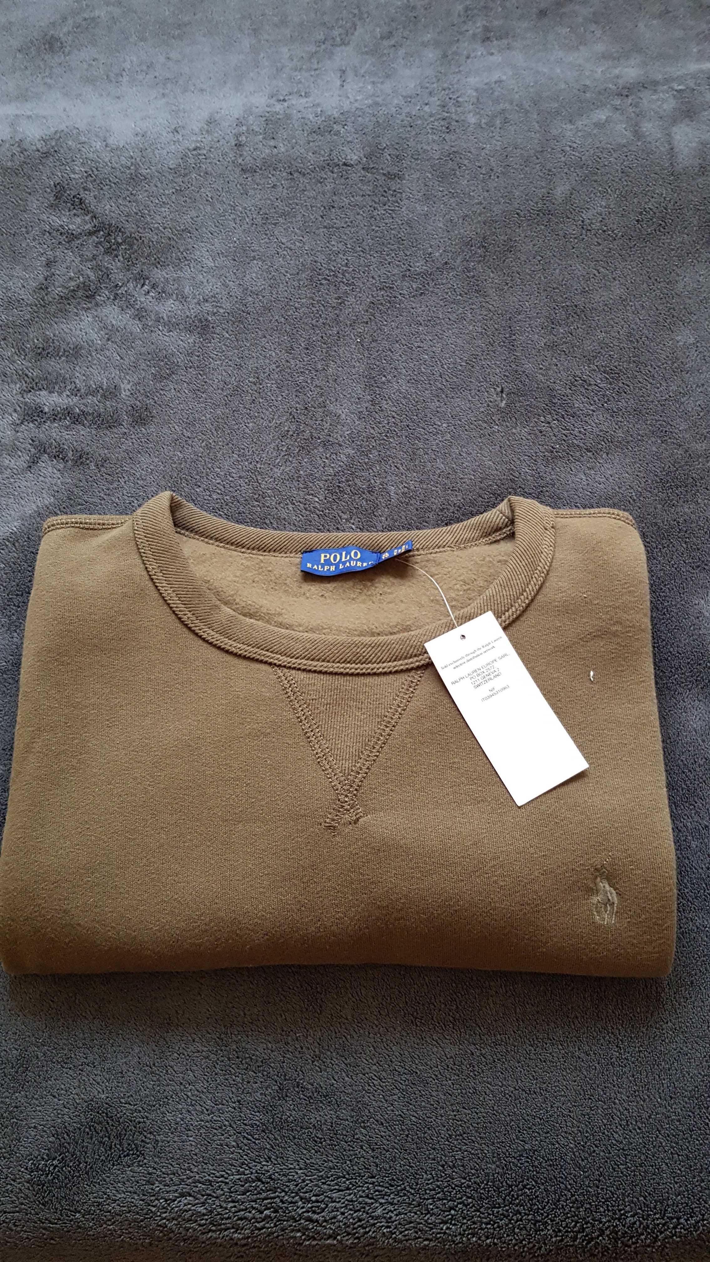 XL RL Ralph Lauren bluza crewneck nowa z metka zielona 175/100