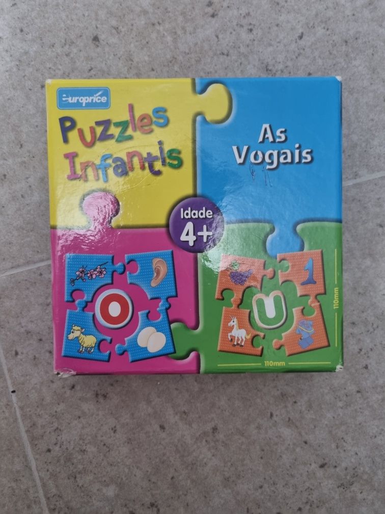 Puzzle Infantil - As Vogais 4+