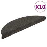 vidaXL Samoprzylepne nakładki na schody, 10 szt., antracyt, 56x17x3 cm