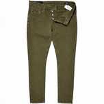 Dondup George Jeansy Rurki Męskie Spodnie Skinny Fit Logowane Khaki r.