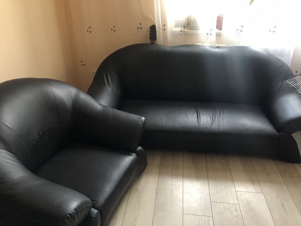 Skórzany wypoczynek - sofa i fotele