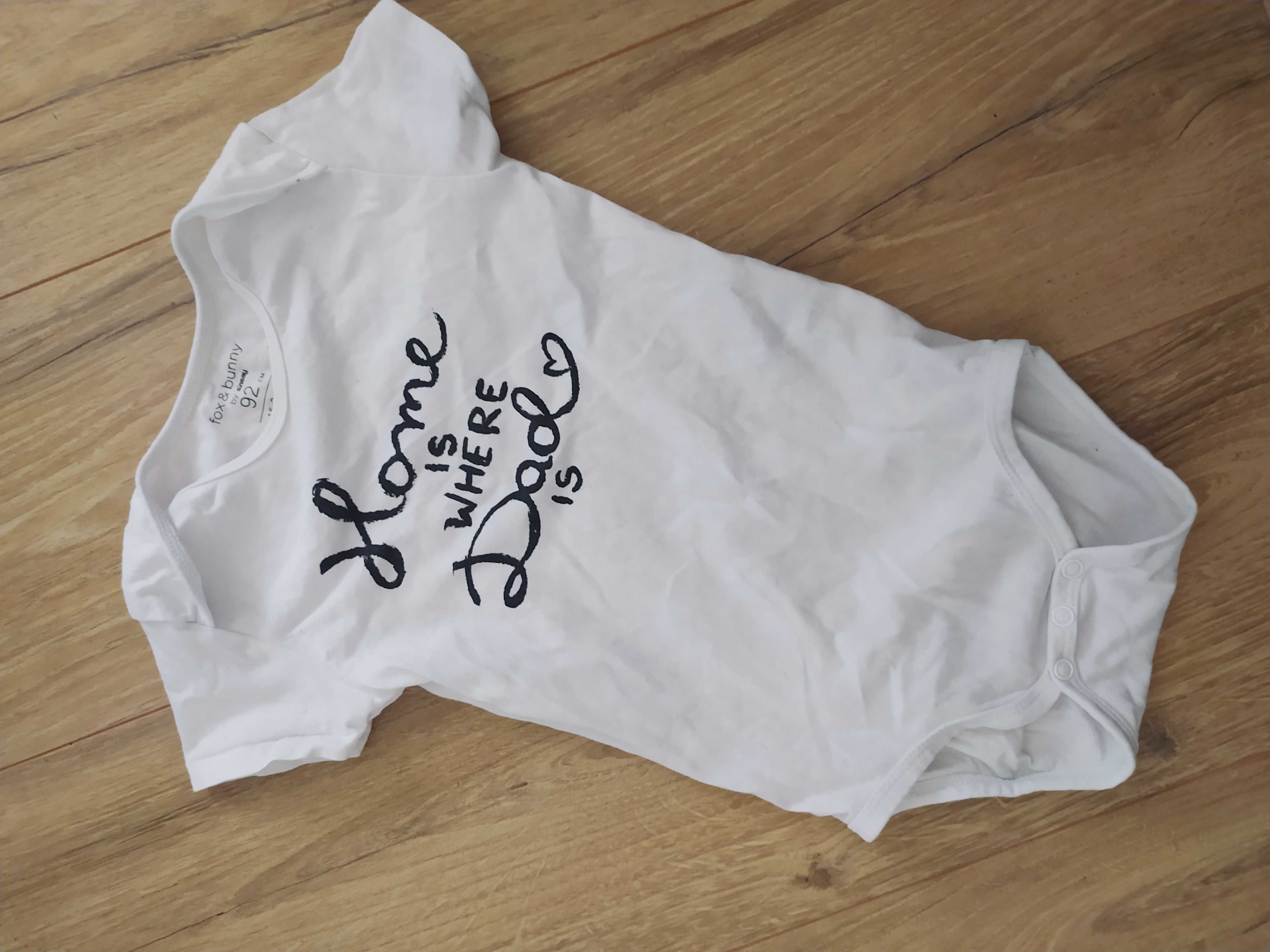 Body tata 92 niemowlęce białe