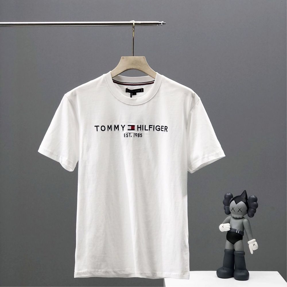Футболка Tommy Hilfiger біла томи хилфигер белая мужская