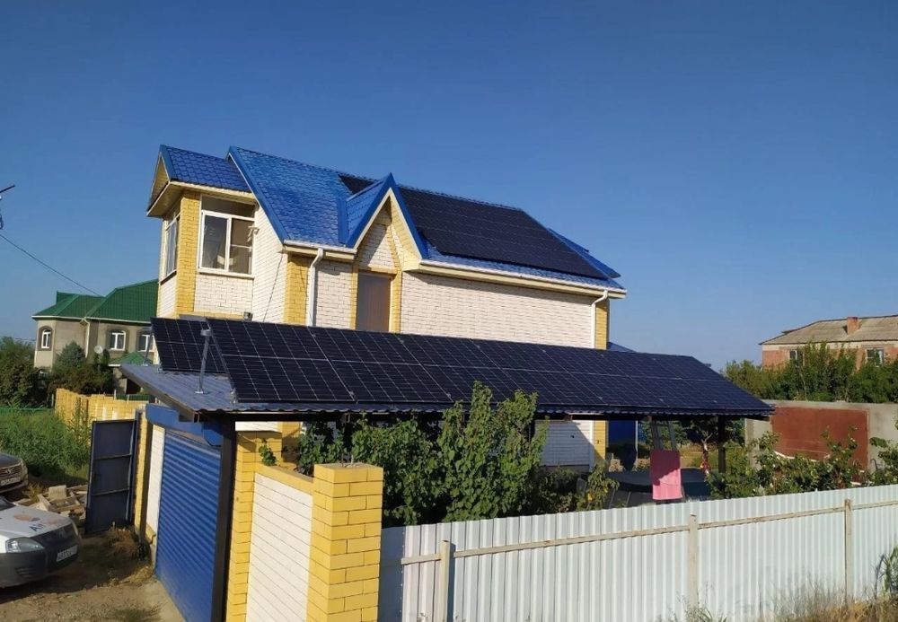 Сонячна станція СЕС 5 кВт Гібридна э станции потужнiше