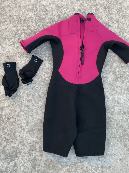 Fato surf/bodyboard + luvas