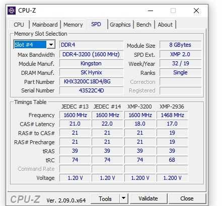 Оперативна память HyperX Fury DDR4 3200 МГц 16 Гб. Кит: 2x8Gb
