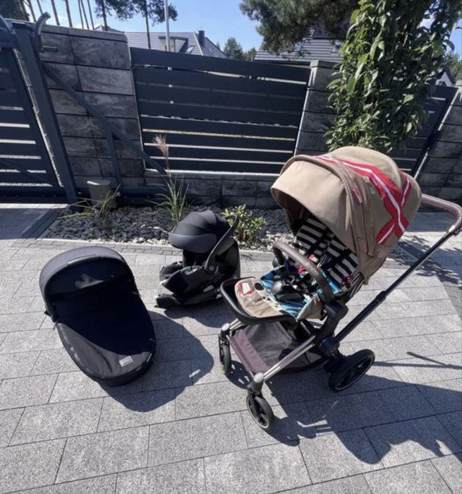Komplet wózek gondola fotelik z bazą Cybex E-priam epriam