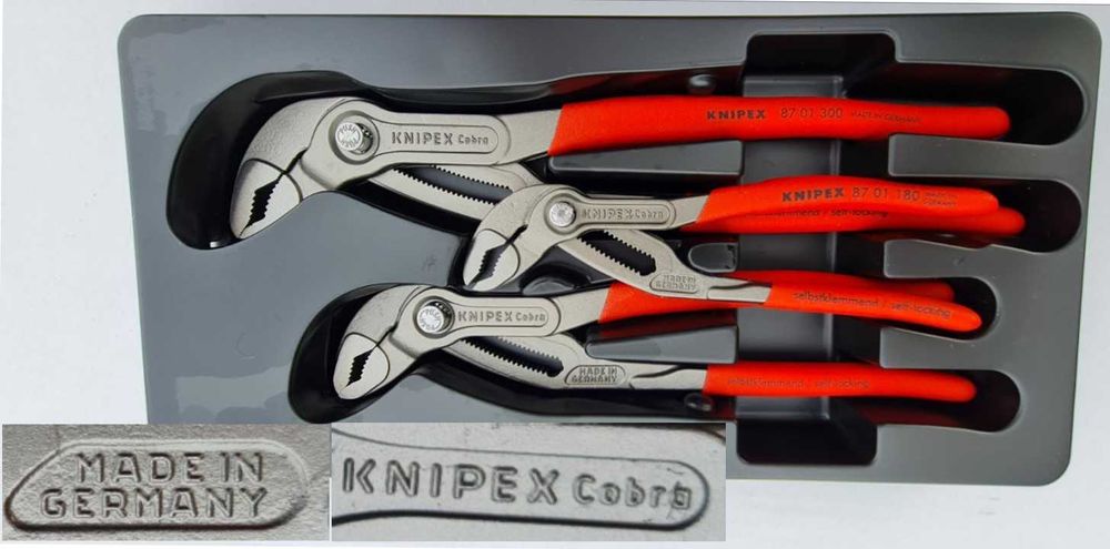 Професійний набір плоскогубців Knipex Cobra 3 шт 00 20 09 V02