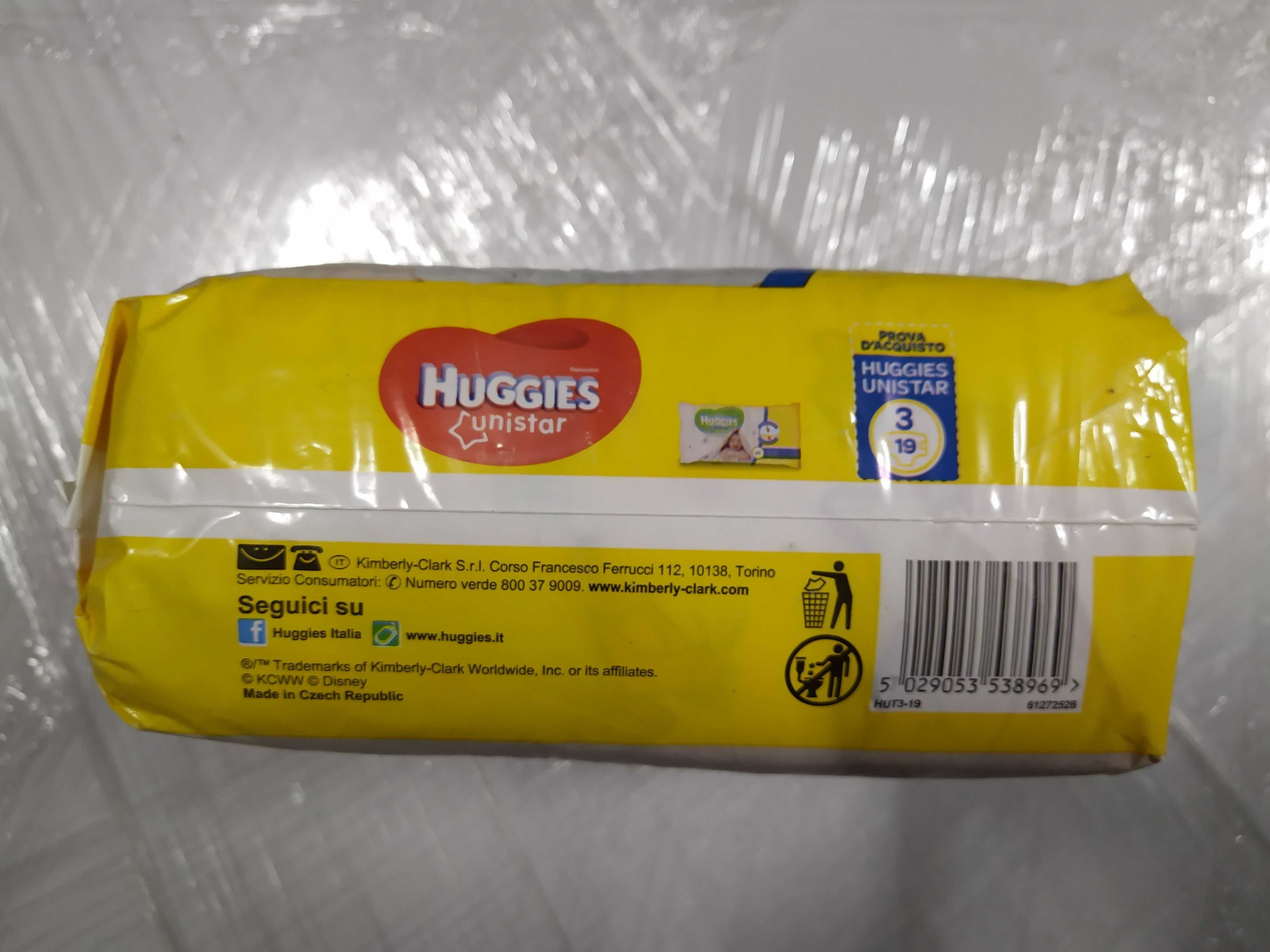 памперси Huggies unistar 3