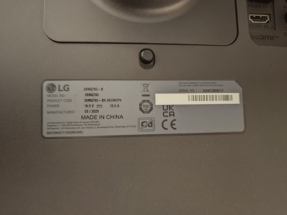 Monitor LG DualUp Ergo 28MQ780-B 27.6" LED IPS QHD USB-C