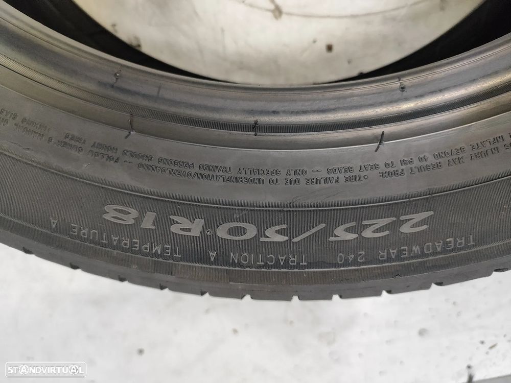 2 pneus semi novos 225-50r18 MICHELIN - oferta da entrega 130 EUROS