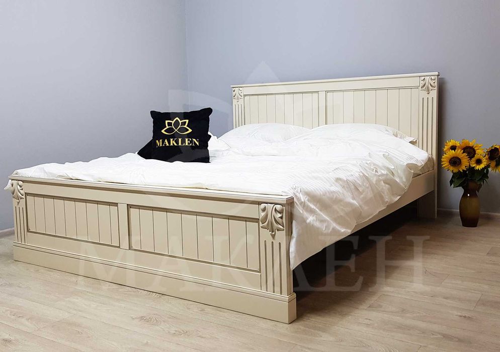 В наявності ліжко з масиву бука в розмірі  140/160/180*200