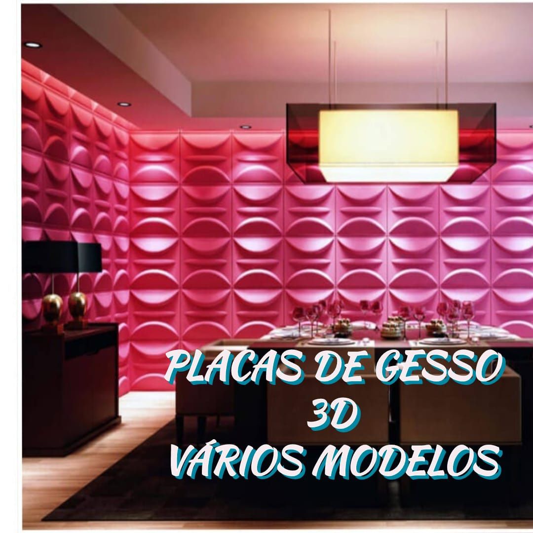 Gesso 3D Placas Decorativas