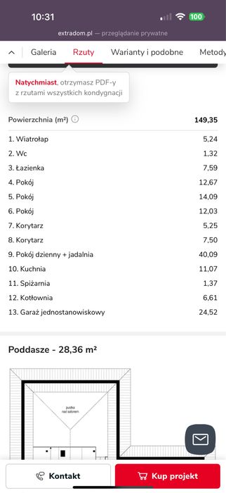 Projekt domu Wah1717