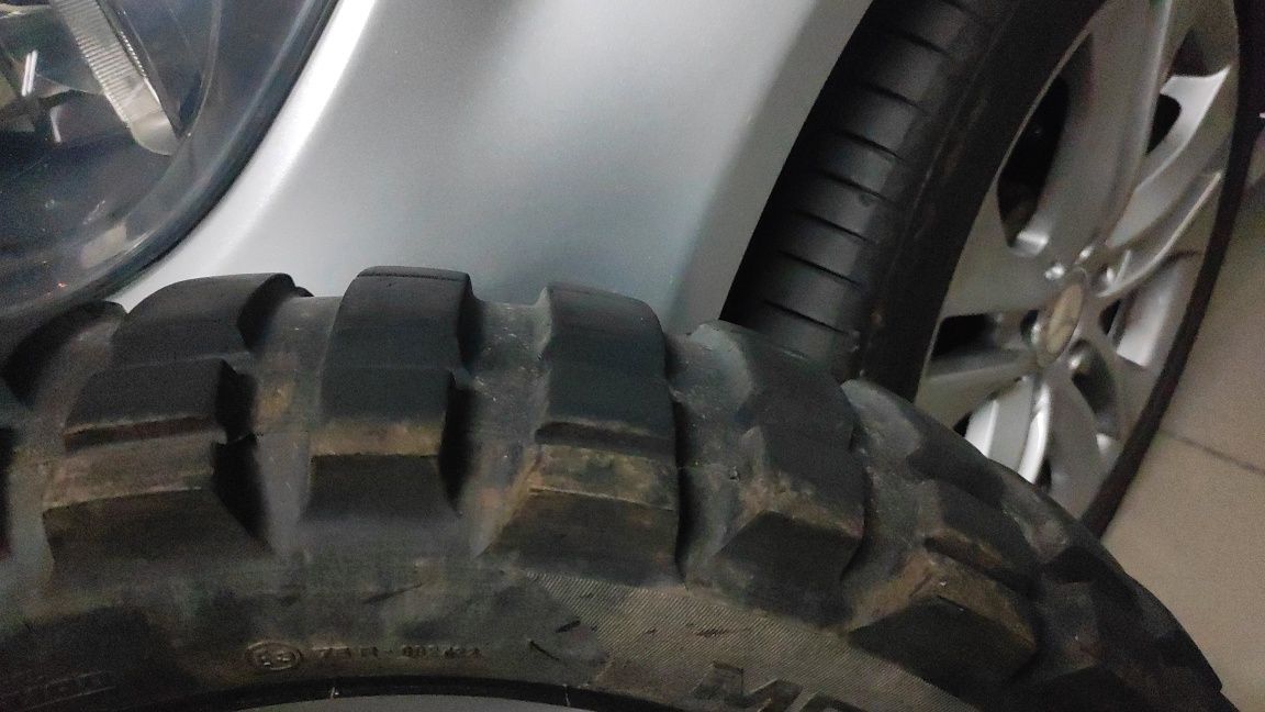 Par de pneus Mitas E-13 + Metzeler karoo extreme