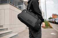 Чорная мужская спортивная сумка NIKE Sol для тренировок  объемом 36 л