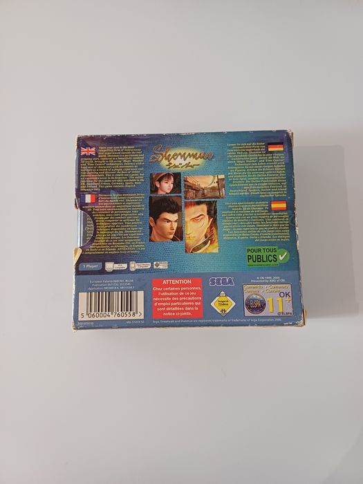 Shenmue Sega Dreamcast