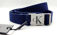 Pasek damski CALVIN KLEIN Canvas Clip Rozm 85- NOWY