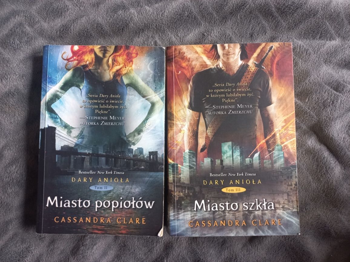 DARY ANIOŁA/ tom II - Miasto popiołów i tom III - Miasto szkła