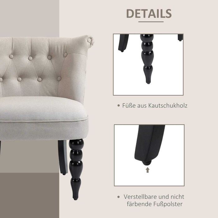 Nowy Fotel Uszak Wypoczynkowy Relaksacyjny Tapicerowany Beżowy