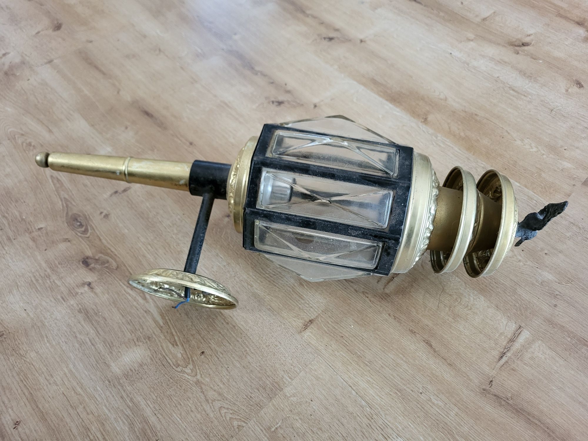 Lampa powozowa art deco antyk XIX