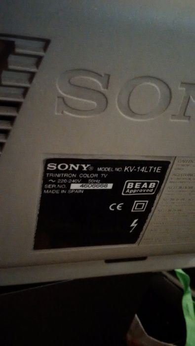 Televisor/Tv pequena Sony Trinitron KV14LT1E à cor