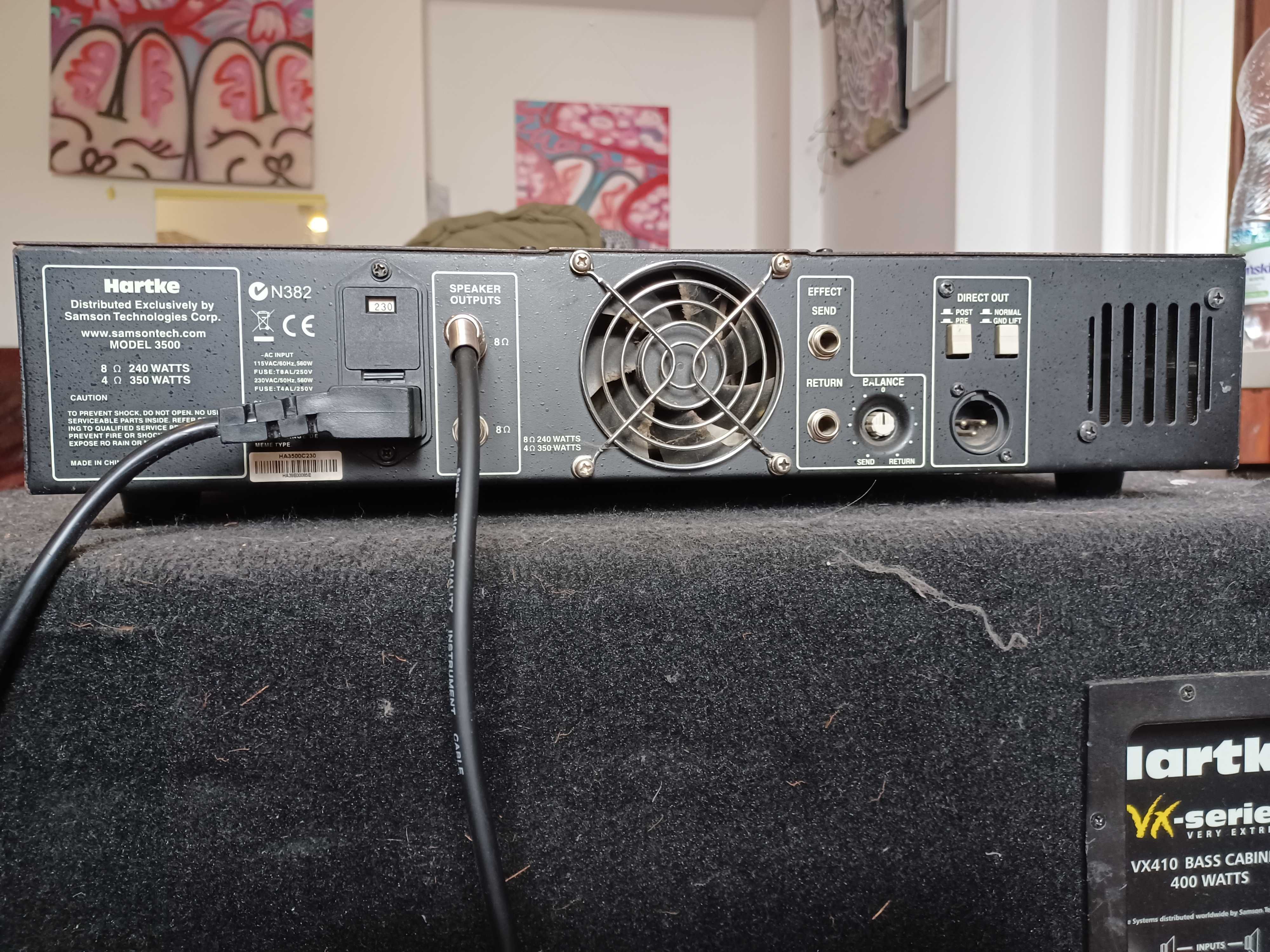 Hartke HA3500 wzmacniacz basowy 350W + kolumna VXseries 4x10