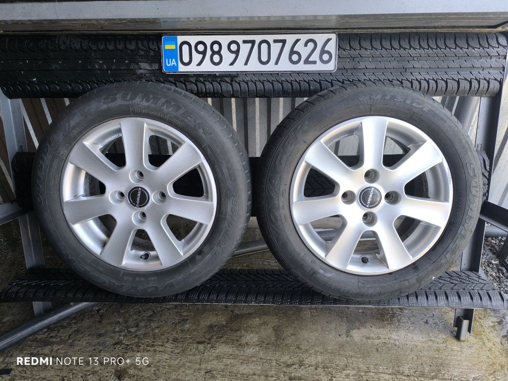 Колеса R15 4x114.3 6.5J ET40 ЦО 72.6 (67.1) мм літо 195/60R15