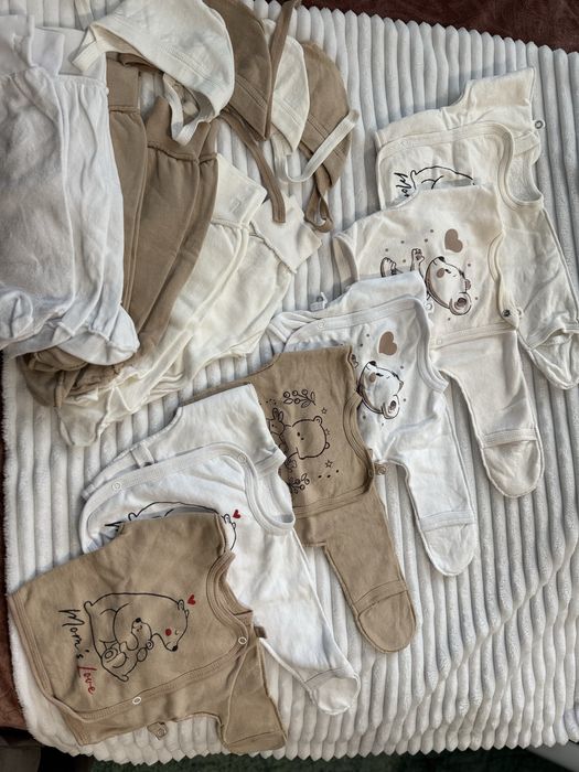 Одяг для немовля. Набір в пологовий для двійні.  розпашонка.