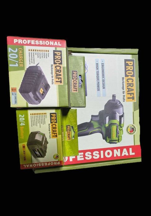 Гайковерт Procraft Pwa36 850Нм +перехідник під біту