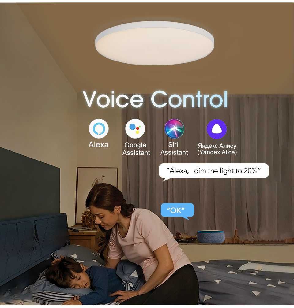 Luz de teto LED Inteligente 30W (Nova)