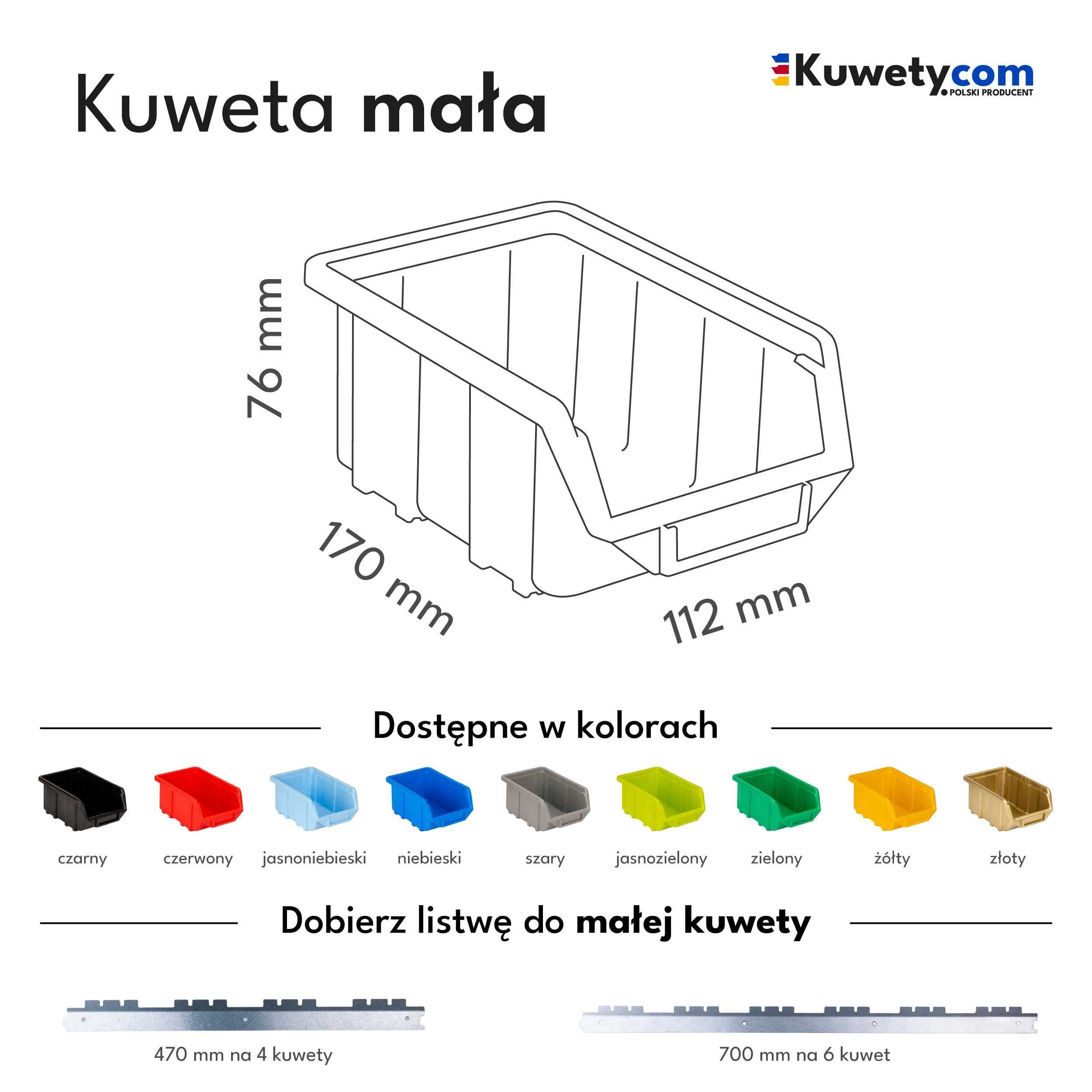 Kuwety warsztatowe pojemnik magazynowy produkt polski