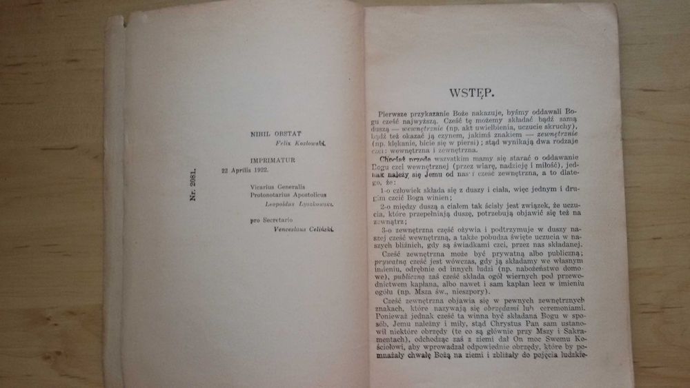 Liturgika Czyli Wykład Obrzędów Kościelnych 1937r, Ks. K. Naskręcki