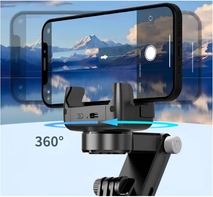 Штатив селфи палка со стабилизатором 360 Gimbal Q18 для телефона