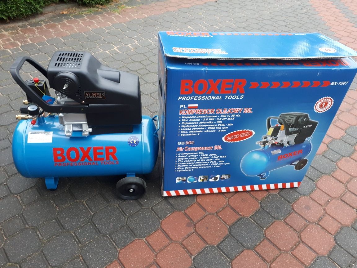 Kompresor 50L sprężarka 50l 8bar 210l/min 3.5HP