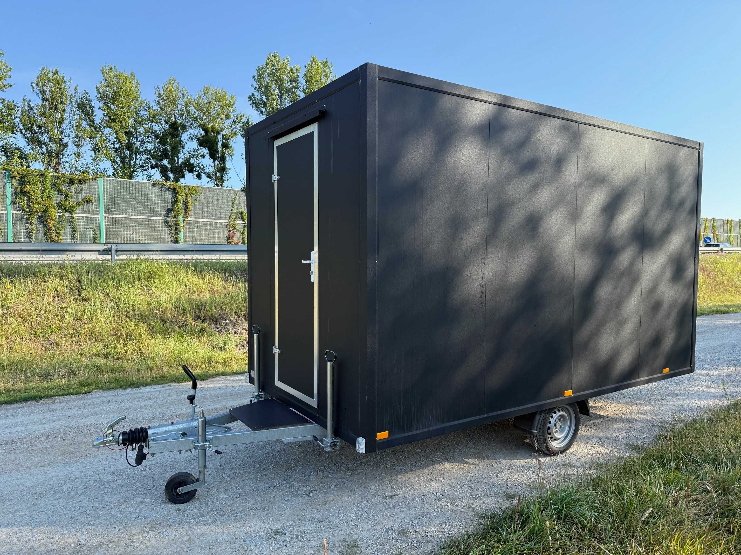 WYPRZEDAŻ OKAZJA  Producent Przyczepa FoodyWheel 4x2m CZARNY MAT HIT